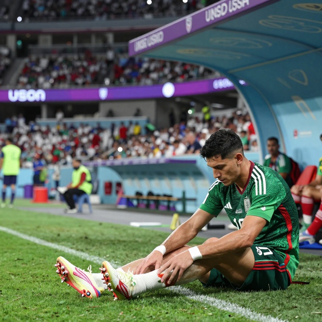 Gilberto mora se pierde el partido de méxico ante estados unidos por molestias en el tobillo